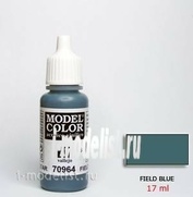 70964 Vallejo acrylic Paint `Model Color` Green-blue / Field Blue