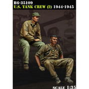 B6-35109 Bravo-6 1/35 Экипаж танка США (2) 1944-45 (Для конверсии в М4А3E8 Ярость от Fury Models, арт. 35060)