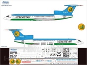 Т5М-023 Ascensio 1/144 Декаль на самолет тушка-154М (Узбекистон Хаво Йулари) 