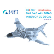 QDS-48371 Quinta Studio 1/48 3D Декаль интерьера кабины F-4E c DMAS (Meng) (Малая версия)