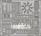 49509 Eduard 1/48 photo etched parts for Hs 126 S. A. (self-adhesive)
