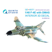 QD+48371 Quinta Studio 1/48 3D Декаль интерьера кабины F-4E c DMAS (Meng) (с 3D-печатными деталями)