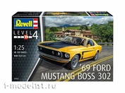 07025 Revell 1/25 Автомобиль 1969 Boss 302 Mustang