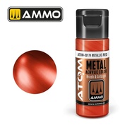 ATOM20174 Ammo Mig Акриловая краска ATOM COLOR METALLIC Красный / Red