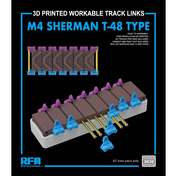 RM-3030 Rye Field Model 1/35 Рабочие траки Т-48 для M4 SHERMAN (3D-печать)