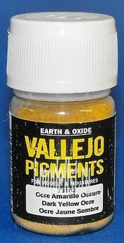 73103 Vallejo Pigment hood. Ochre dark yellow/DARK YELLOW OCRE
