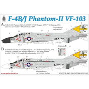 UR727 Sunrise 1/72 Decal for F-4B/J Phantom-II VF-103, without stencil