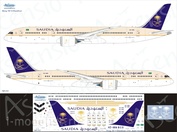789-012 Ascensio 1/144 Scales the Decal on the plane 787-9 (Saudi Arabian)
