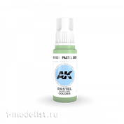 AK11131 AK Interactive acrylic Paint 3rd Generation Pastel Green 17ml