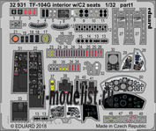 32931 1/32 Eduard photo etched parts for the TF-104G interior with seats