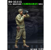 B6-35115 Bravo-6 1/35 U.S. Military Cameraman, WW2 / Военный оператор США, Вторая мировая война