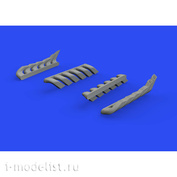 648607 Eduard 1/48 Add-on Kit for Bf 110C/D / E Exhaust Pipes