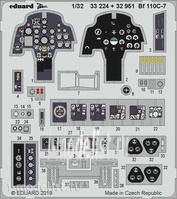 33224 Eduard photo etched parts for 1/32 Bf 110C-7