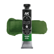 AKAD008 AK Interactive Акриловая краска ARTISTIC DENSE в тюбике - Зелёный / GREEN – ARTISTIC DENSE ACRYLIC COLOR