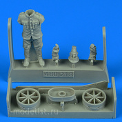 480 218 Aires 1/48 German or Autro-Hungarian WWI aircraft mechanic with handling tail skid hand cart