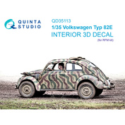QD35113 Quinta Studio 1/35 3D Декаль интерьера кабины Volkswagen Typ 82E (RFM)