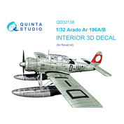 QD32138 Quinta Studio 1/32 3D Cabin Interior Decal Ar 196A/B (Revell)