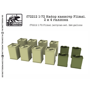 f72212 SG Modelling 1/72 Набор канистр Flimsi, 2 и 4 галлона