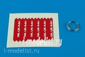 480 030 Aires 1/48 Набор дополнений Remove before flight flags - IDF - white lettering