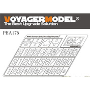 PEA176 Voyager Model 1/35 Тех.надписи Notмецкого танка времен Второй мировой войны Шаблон 1