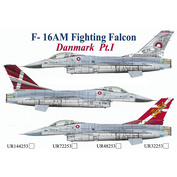 UR72253 UpRise 1/72 Декаль для F-16AM Fighting Falcon Danmark Pt.1