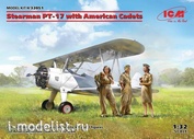 ICM 32051 1/32 Stearman PT-17 with the American cadets