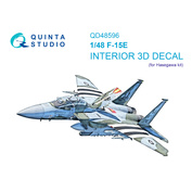 QD48596 Quinta Studio 1/48 3D Декаль интерьера кабины F-15E Strike Eagle (Hasegawa)