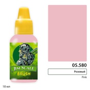 05.580 Jim Scale Краска для миниатюр (5-ая серия) Розовый / Pink (18 мл)