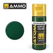 ATOM20092 Ammo Mig Акриловая краска ATOM COLOR Тёмно-зелёный / Dark Green