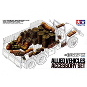 35229 Tamiya 1/35 Allied Vehicles Accessory Set Набор бочек, канистр, рюкзаков американской армии.