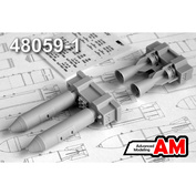 AMC48059-1 Advanced Modeling 1/48 RBK-250 PTAB-2.5 single bomb cluster