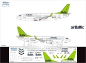 733-007 Ascensio 1/144 Scales the Decal on the plane Boeng 737-300 (ArBaltc)
