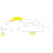 EX835 Eduard 1/48 Mask for Vampire F.3 TFace