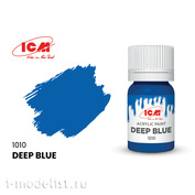 C1010 ICM Paint for creativity, 12 ml, color Dark blue (Deep Blue)