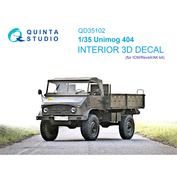 QD35102 Quinta Studio 1/35 3D Декаль интерьера кабины Unimog 404 (ICM)