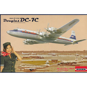 303 Roden 1/144 Passenger aircraft DC-7C, Japan Air Lines