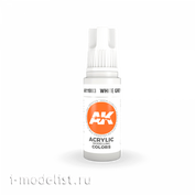 AK11003 AK Interactive acrylic Paint 3rd Generation White Grey 17ml