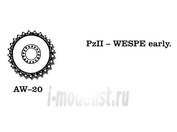 AW-20 Friulmodel 1/35 Metal wheels Pz II / Wespe early