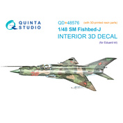 QD+48576 Quinta Studio 1/48 3D Декаль интерьера кабины Антонов Ан-2 (HobbyBoss)