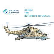 QD48356 Quinta Studio 1/48 3D Decal Cabin Interior Mu-24D (Trumpeter)