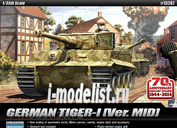 13287 Academy 1/35 Tiger I MID Version. 70 Anniversary Normandy invasion 1944.
