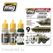 AMIG7139 Ammo Mig Набор акриловых красок AFGHANISTAN WAR (3 краски по 17 мл.) (Война в Афганистане)