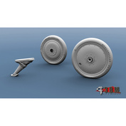 RS72033 Э.В.М. 1/72 Колёса шасси для И-16, ранний тип