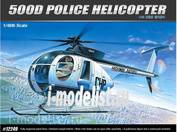 12249 Academy 1/48 HUGHES 500D POLICE HELOCOPTER