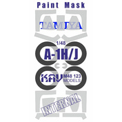 M48 123 KAV models 1/48 Окрасочная маска для модели A-1H/J (Tamiya)