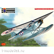 KPM0192 Kovozavody Prostejov 1/72 Самолет Piper L-4 „Grasshopper“ w/Float