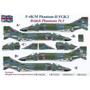 UR48224 UpRise 1/48 Декали для F-4M Phantom-II FGR.2, British Phantoms Pt.5