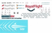 757200-04 PasDecals 1/144 Декаль на Boeng 757-200 RoyalFlight