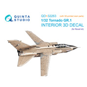 QD+32263 Quinta Studio 1/32 3D Декаль интерьера кабины Tornado GR.1 (Revell) (с 3D-печатными деталями)