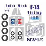 M72 137 KAV models 1/72 Окрасочная маска на F-14 Profi (HobbyBoss)